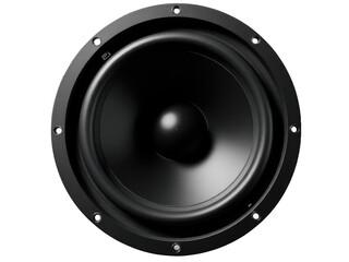 A clear shot of a speaker on a white background, perfect for presentations or public speaking images