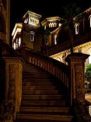 Winding steps of the Courthouse, Monaco at Night