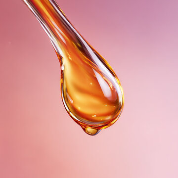 Golden Cosmetic Serum Drop