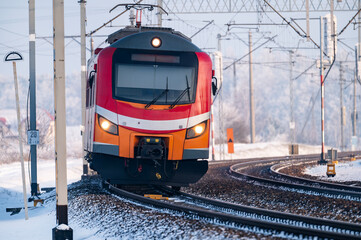  The railway in action. Passenger train. © Tomasz Warszewski