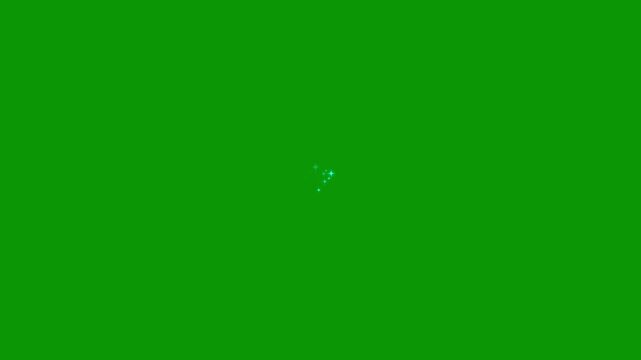 Magic Sparkle Pop-Up Stars and Glitter FX on Green Screen, Cartoon Manga Flash Bursts, Twinkling Doodle Stars, Energy Explosion Video Overlay 4K