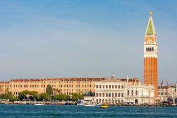 Obraz premium St. Mark's Campanile and Venice lagoon, Italy