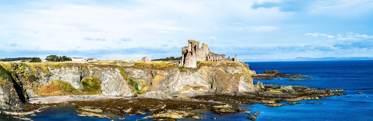Ruins of Tantallon Castle, North Berwick, East Lothian, Scotland, UK