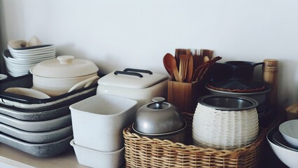 set of kitchen utensils