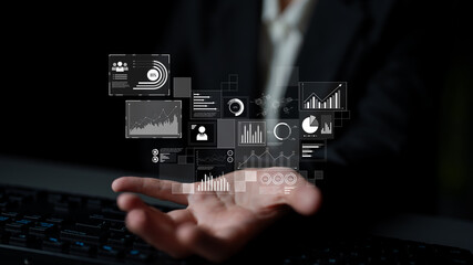 Data insights, charts, and analytics help visualize performance. Data drives strategy, analytics...