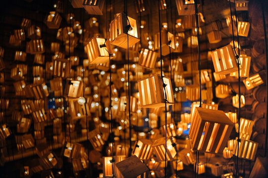 沢山のランタン