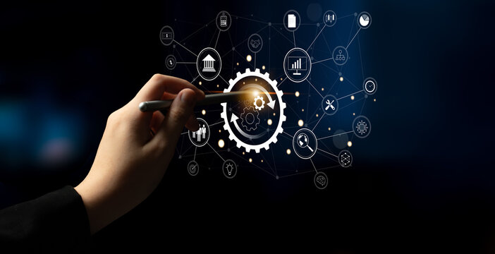 A business process automation and operations management system. A concept for integrating and automating core business functions for efficiency. Motif