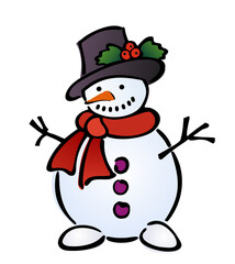 cute snowperson for christmas