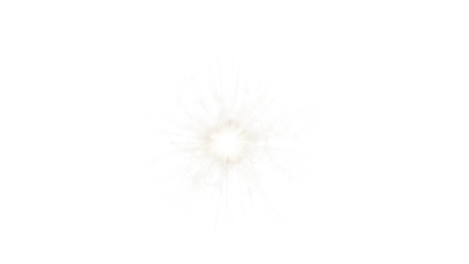 Dandelion seed head isolated on transparent background