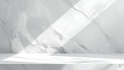 A smooth, polished marble surface illuminated by soft light, showcasing elegant textures