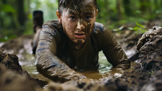 Survival Training Showing Grit and Perseverance