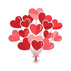 Heart Bouquet Valentine&rsquo;s Day Clip Art