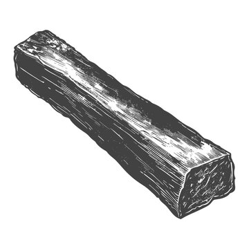 A Single Piece Of Rough Hewn Timber