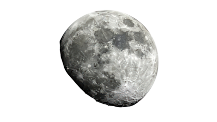 Full Moon isolated on transparent background
