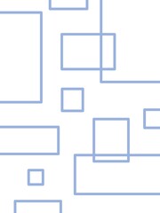 Abstract background with blue square outline shapes