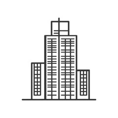 Obraz premium Modern City Building Architectural Design Illustration