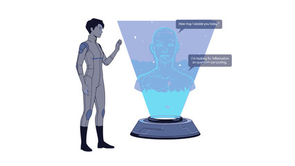 Person Interacting with Funnel Data Visualization.