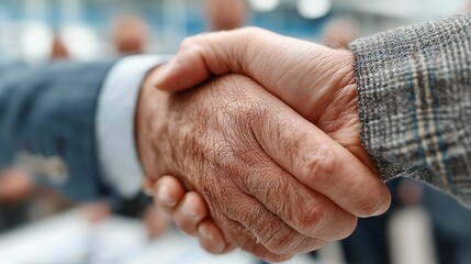 Handshake between business partners signals trust, collaboration, and a new insurance partnership.