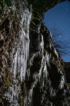Mur de glace depuis le Vercors 