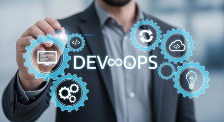 DevOps concept of practices and tools combination increasing an organization's ability to deliver applications