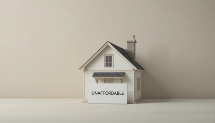 housing crisis represented by sign