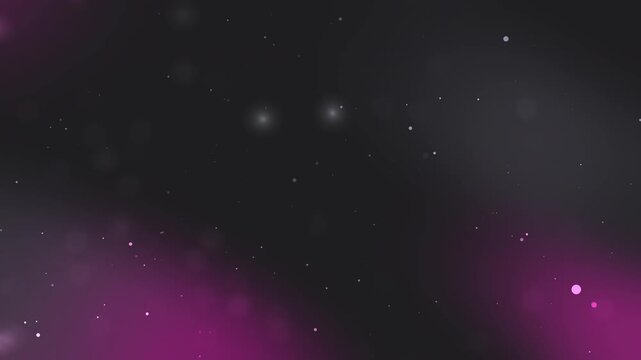 Dark space with scattered stars and pink light. Ideal for backgrounds, science fiction themes, or adding a touch of mystery.