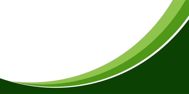 Abstract green wave background, Vector green line background curve element with white space for text and message design, overlapping layers. abstract decoration