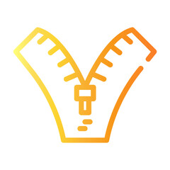 zipper Line Gradient Icon © Darwin Mulya