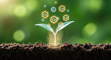 Calcium (Ca) Absorption and Oxygen \text{O}_2 for Plant Growth and Soil Health