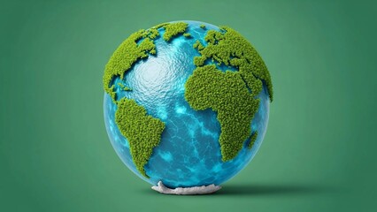 Fototapeta premium globe on a white background