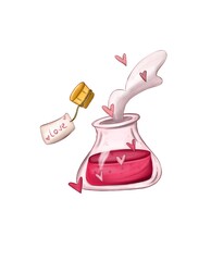 vector illustration of an electric lamp