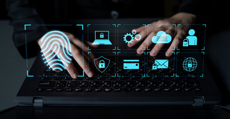 System for safeguarding digital identity using fingerprint authentication, encryption, and secure access protocols across cloud, device, and personal data environments Latch