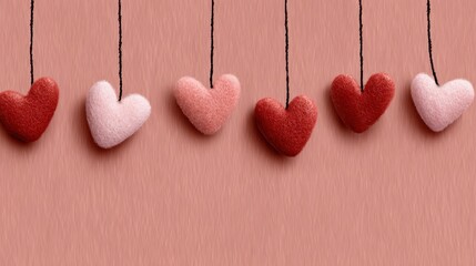 playful handwritten script with floating hearts, for happy Valentine's Day card, Newsletter banner, printable gift tag