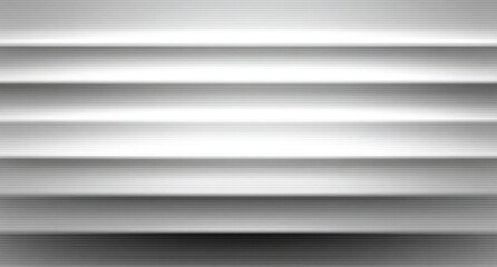 Abstract of repeating horizontal lines in grayscale with shadows