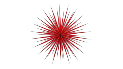 Red Starburst Explosion