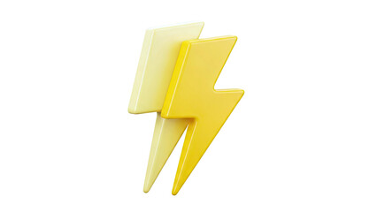 Two Yellow Lightning Bolt Icons