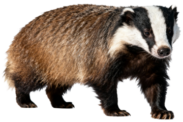 European Badger, Meles meles, Close-up Portrait
