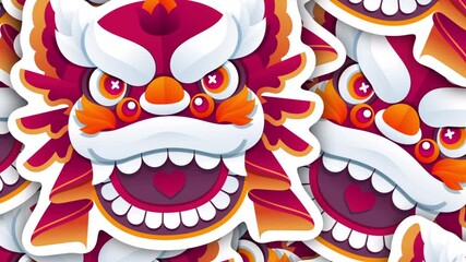 A vibrant Chinese New Year transition featuring joyful motion for cultural and seasonal content.