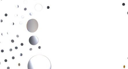  Multicolored confetti on white  - Silver Holographic PNG