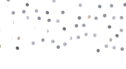  Colorful confetti on white background  - Silver Holographic PNG
