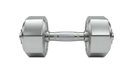 Silver Dumbbell Weight Fitness Equipment.