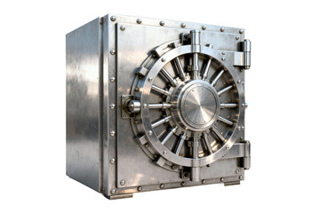 Heavy-duty metal bank vault with combination lock