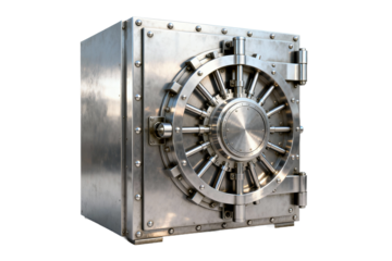Heavy-duty metal bank vault with combination lock