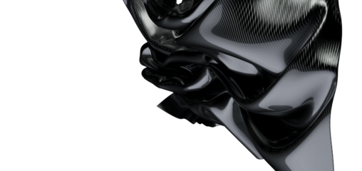 Unique glossy carbon fiber pattern with light and shadows.  Abstract texture.