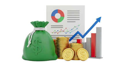 Financial Growth and Investment Concept