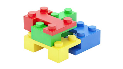 Colorful Interlocking Building Blocks