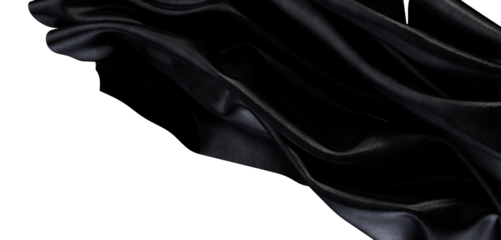 Abstract and elegant black fabric backdrop, perfect for adding depth and texture to any creative project.