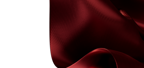 Close-up of a luxurious burgundy fabric with intricate textures, ideal for design backgrounds.