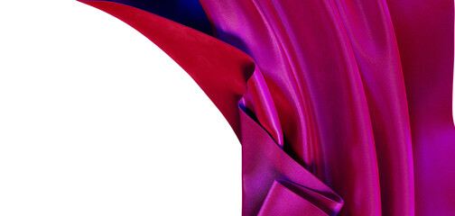 Close-up of vibrant, flowing fabric with a metallic sheen. Perfect for backgrounds or fashion...