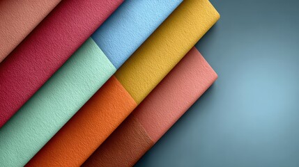 Modern template, diagonal stripes from top left to bottom right, solid colors, text space in larger area